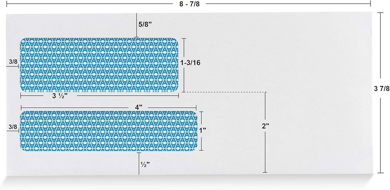 500#9 Double Window SELF Seal Security Envelopes - for Invoices, Statements & Do gallery