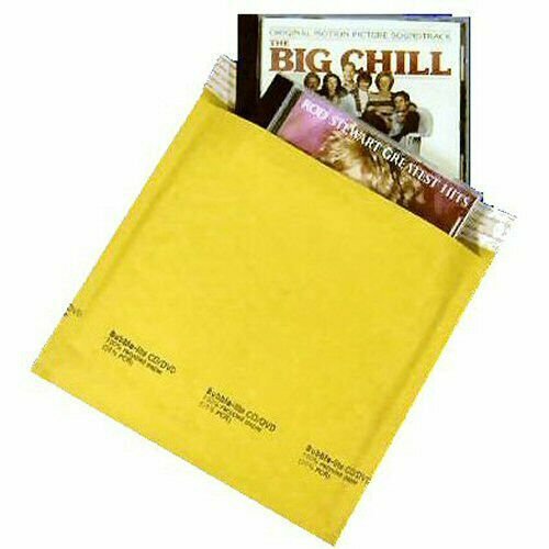 25 #CD (7.25″ x8″) Kraft Bubble Lined Mailer Envelopes Self Seal Free Shipping