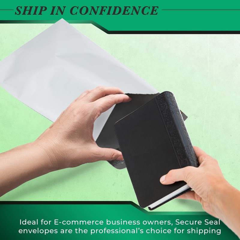 100 Pack of 9 x 12 White Poly Mailers - Self Sealing Shipping Envelopes â€“ M... gallery