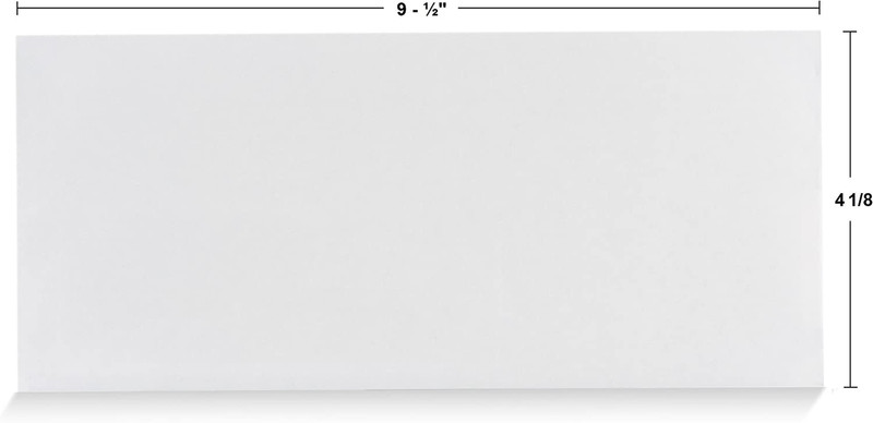 #10 Security Tinted Self-Seal Envelopes - No Window - Size 4-1/8 X 9-1/2 Inches gallery