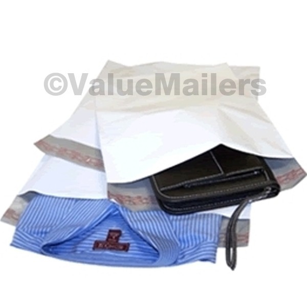 500 12×16 WHITE POLY MAILERS ENVELOPES BAGS 12 x 16