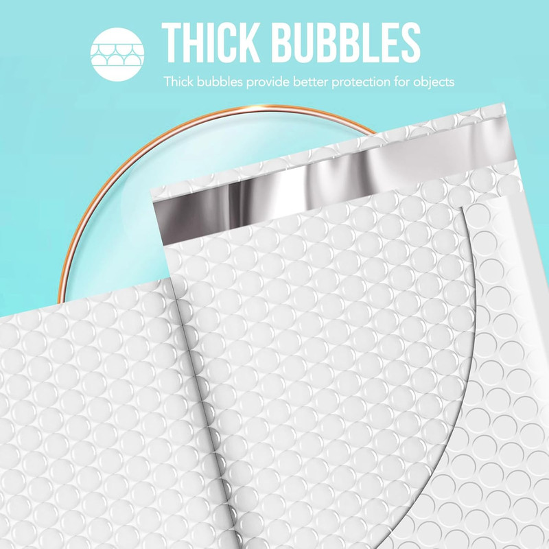 12x15 White Bubble Mailers 40 Pack Self Seal Padded Envelopes for Mailing gallery