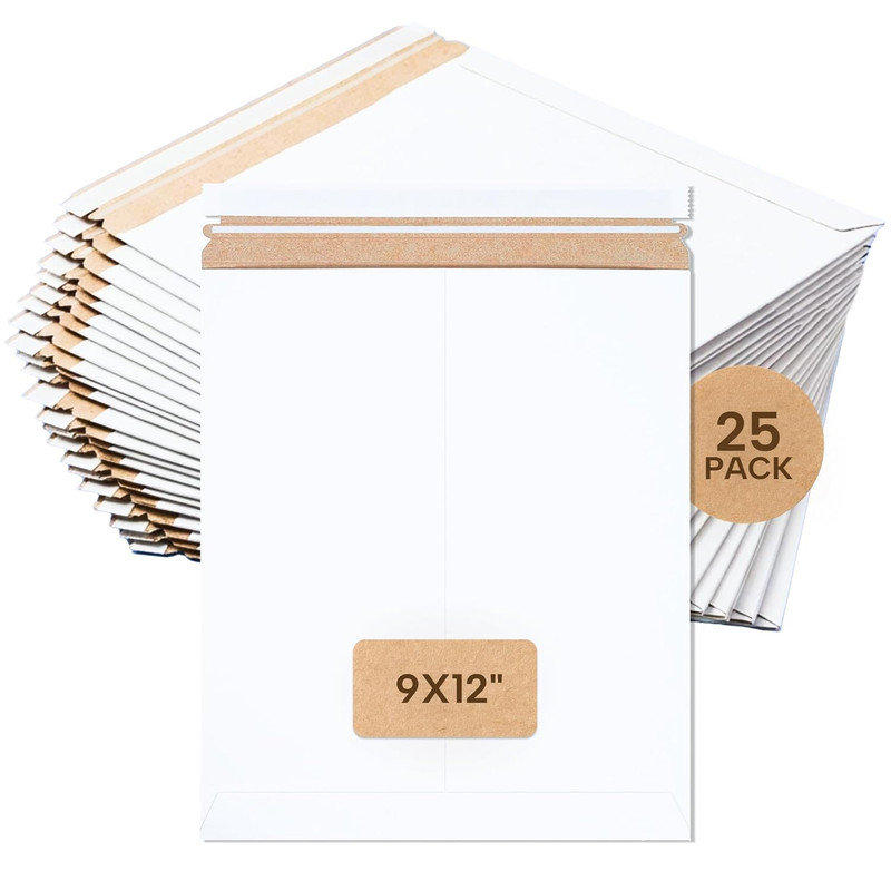BOX USA Rigid Mailers 9" X 12" (25-Pack) - Cardboard Mailer Envelopes for Photos gallery