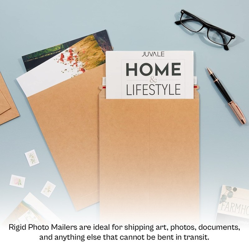 12.75 x 15 Rigid Photo Kraft Cardboard Mailer, Self-Seal Tear Tab-28pt 200 Pack gallery