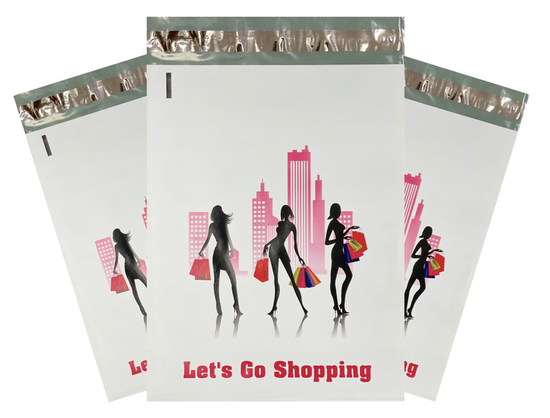 100 – 10×13 Custom Designer Shopping Poly mailer Boutique Bags