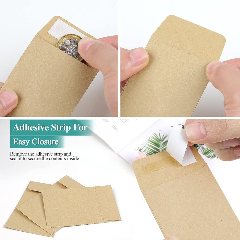 180pcs Small Seed Saving Envelopes Bulk 2.35 X 3.5 Empty Paper Packets for Coins gallery