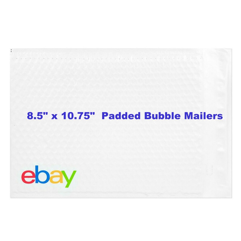 eBay Branded Shipping Supplies Padded Bubble Poly Mailers Envelopes 8.5″ x 10.75