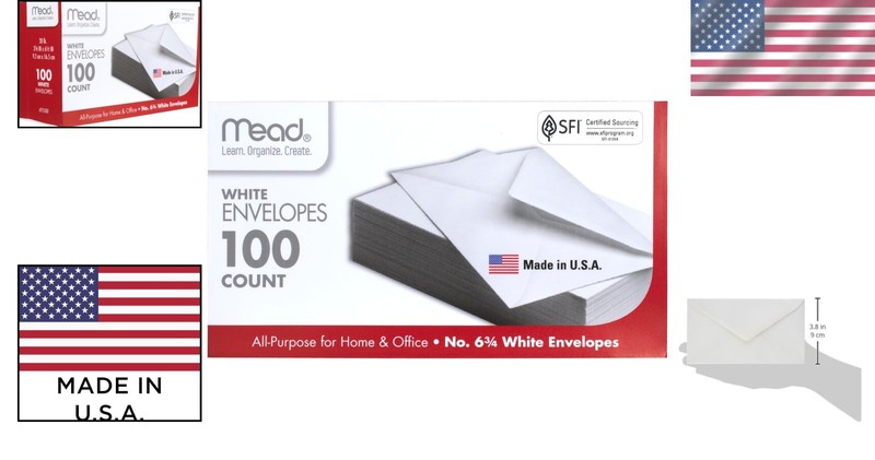 Elegant 100 Count White Security Envelopes 6 3/4 Inches - Your Mailing Solution gallery