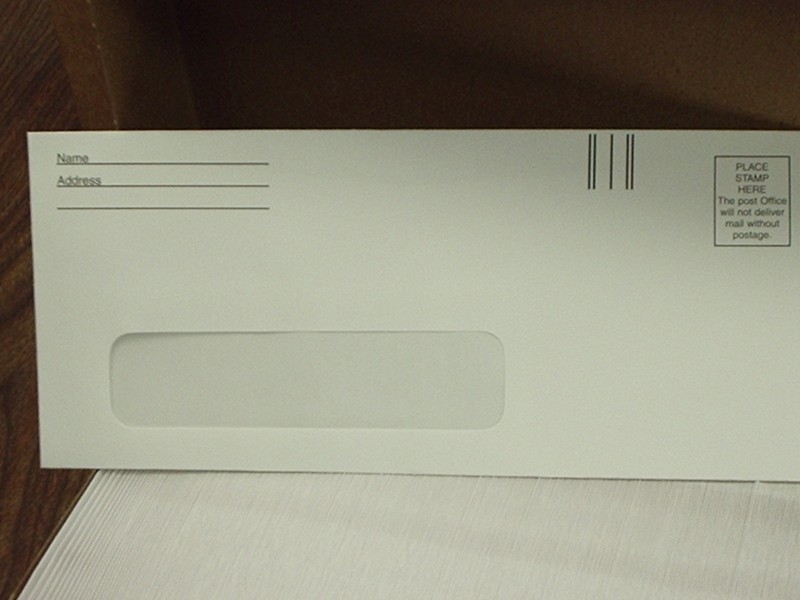 Envelopes #9 (3 7/8″X8 7/8″) w 1 Receipent Window 1 Box $5.00 / 5 Boxes $15.00