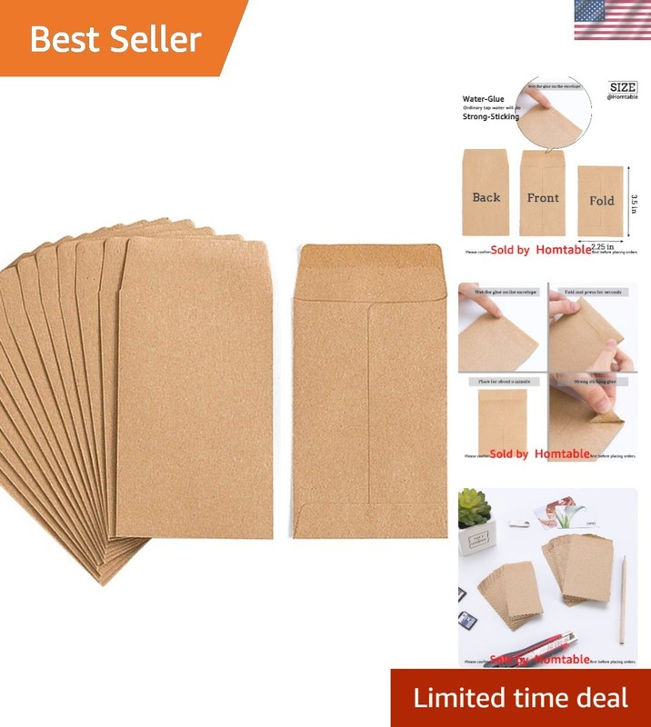 Water-Resistant Self-Sealing Mini Envelopes – Perfect for Wedding / Gift Use