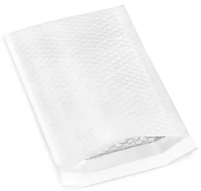 (SET OF 100) Bubble-Lined Polyolefin Mailers 7 1⁄4 x 12″