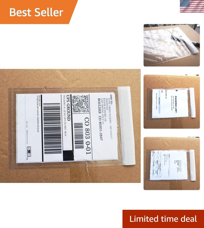 Waterproof 4.7”x7.5” Packing List Envelopes – Perfect for E-Commerce Shipping