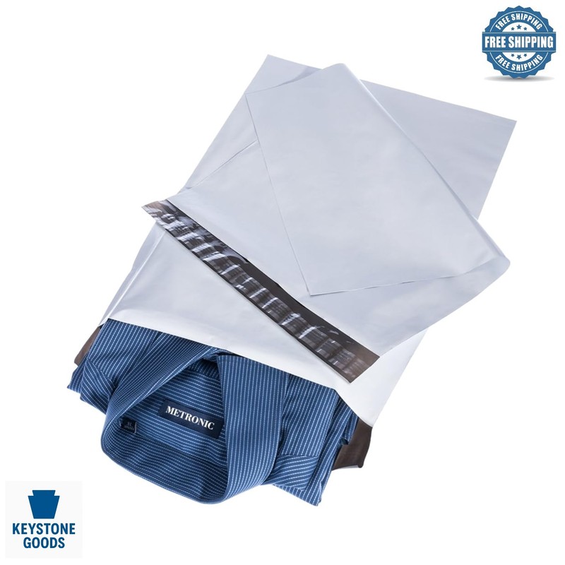 10×13 White Poly Mailers – 100 Pack Waterproof Self-Seal Shipping Bags for Ec…