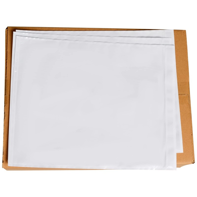 500 PCS 9.5″x 12″ Clear Self-Adhesive Packing List Envelopes One Size, White
