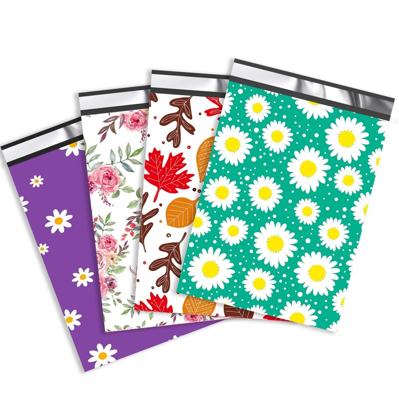 Mailers – 6×9 Poly Mailers Variety Pack of 100 25Pcs Each Color Strong Adhesi…