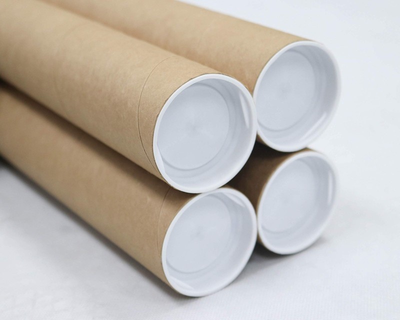 MagicWater Supply Mailing Tube 2×15 Kraft 4 Pack for Posters Arts Documents Ship