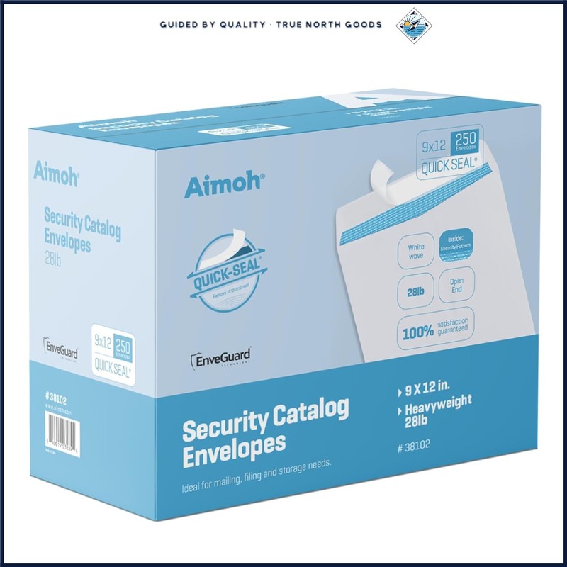 Self-Adhesive Security Envelopes 9×12 Size with Strong Quick-Seal Closure
