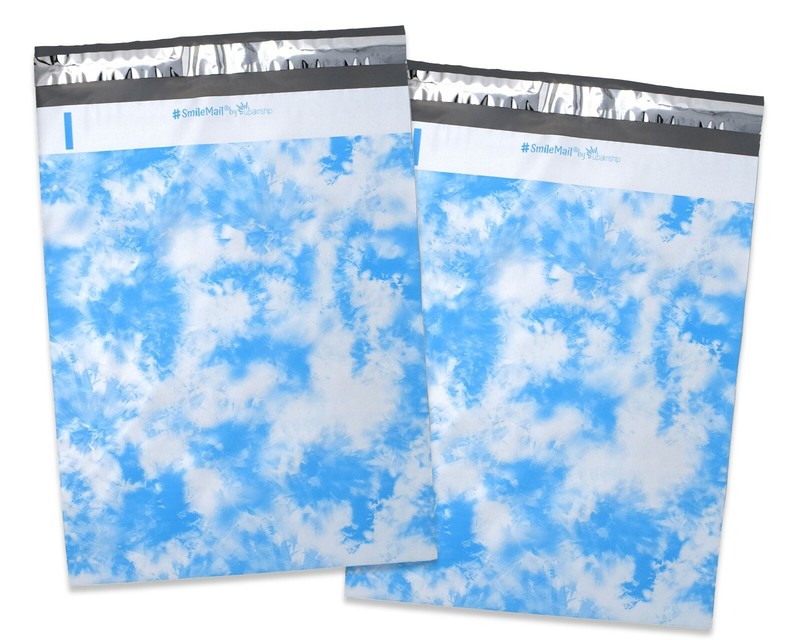 10×13, 14×17, 19×24 Sky’s the Limit Clouds Poly Mailers, Shipping Mailing Bags