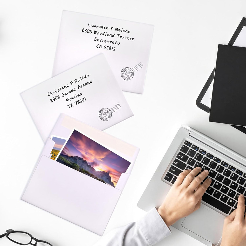 A2 Envelopes Self Seal 500 Pack - 4-3/8 X 5-3/4 White Invitation Envelopes Bulk gallery