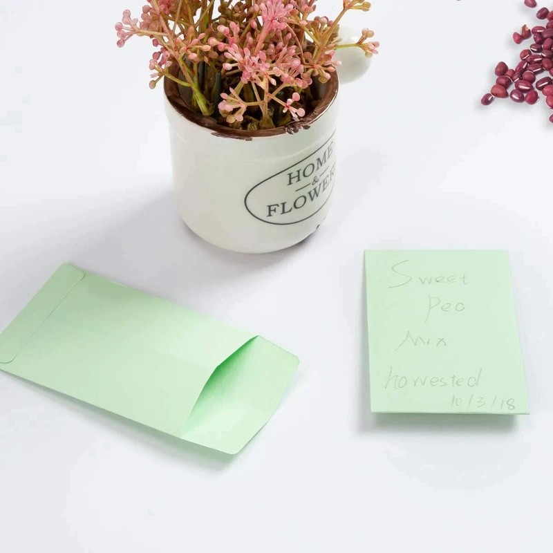 500 Pieces Colorful Small Coin Envelopes Self-Adhesive Seed Envelopes gallery