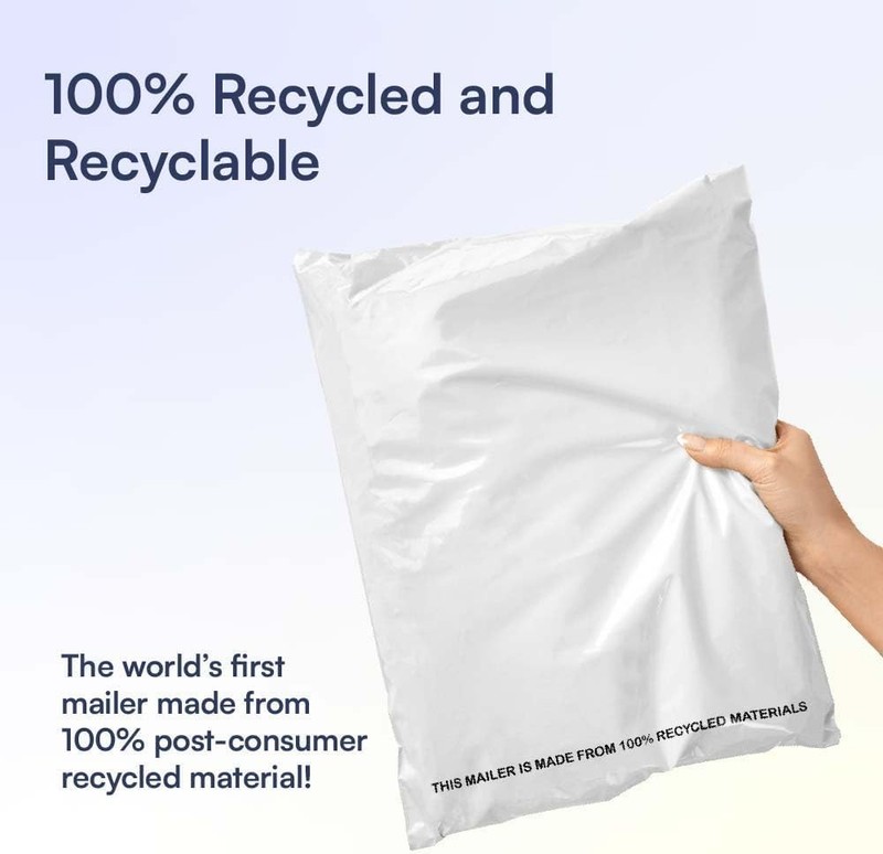 300 Count, 6x9 inch Eco Friendly Poly Mailers 100% Recycled Packaging Envelop... gallery