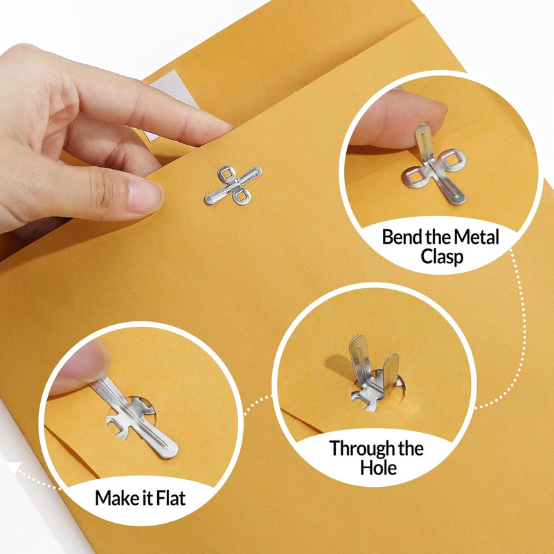 9"X12" Envelopes, 28-Lb Heavyweight Kraft Paper, 100 Count, Brown Envelopes with gallery