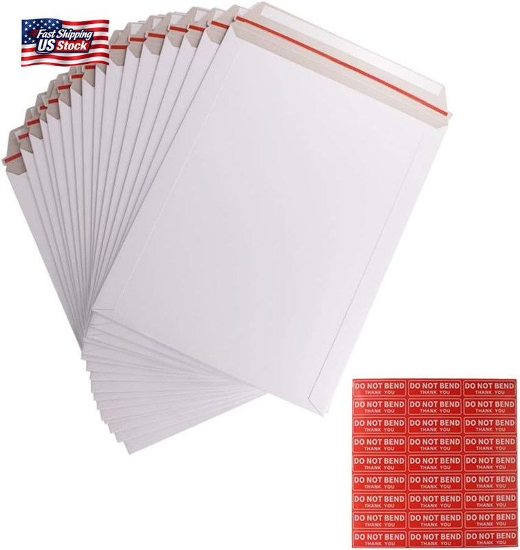 Zmybcpack 100 Pack 9X12 Inch Self Seal Photo Document Mailers Stay Flat White Ca gallery