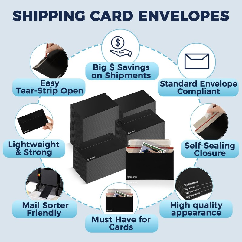 Card Shipping Envelopes 510 Pack - 7 x 4.35 Inches Trading Cards Self-Adhesiv... gallery