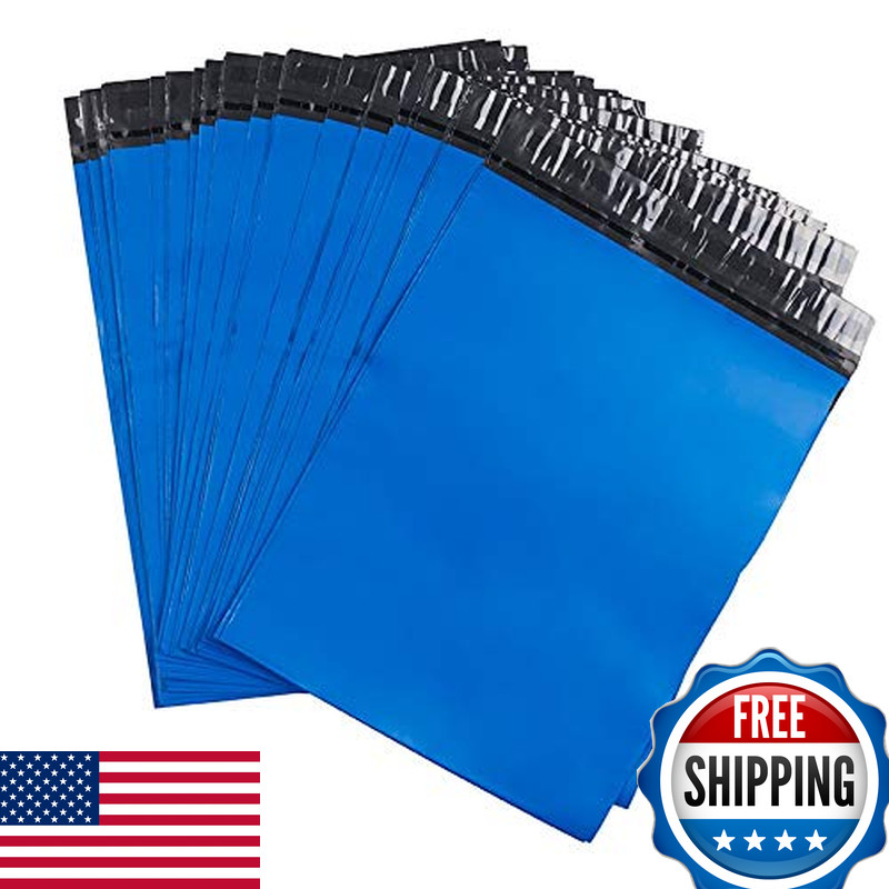 Proline Packaging Proline 7.5X10.5 Blue Poly Mailer Envelopes Bags Self