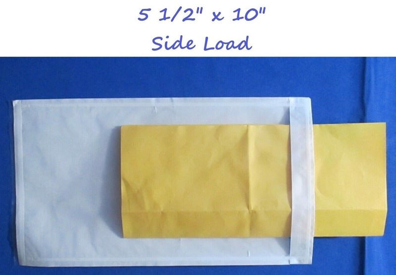Clear Face Document Envelope Side Open 5.5″x10″ Packing List Shipping Invoice