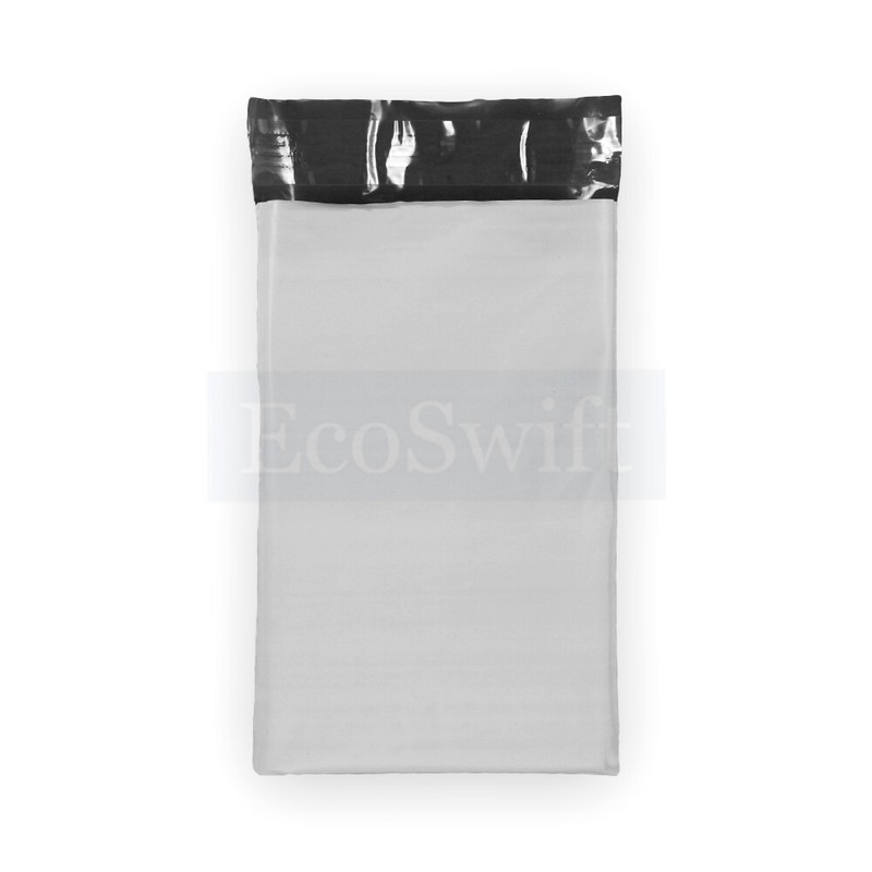 5 6 x 8 EcoSwift White Poly Mailers Shipping Envelopes Self Seal Bags 1.7 MIL gallery