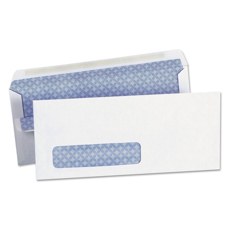 Universal Self-Seal Security Tint Business Envelope, Address One Size, White