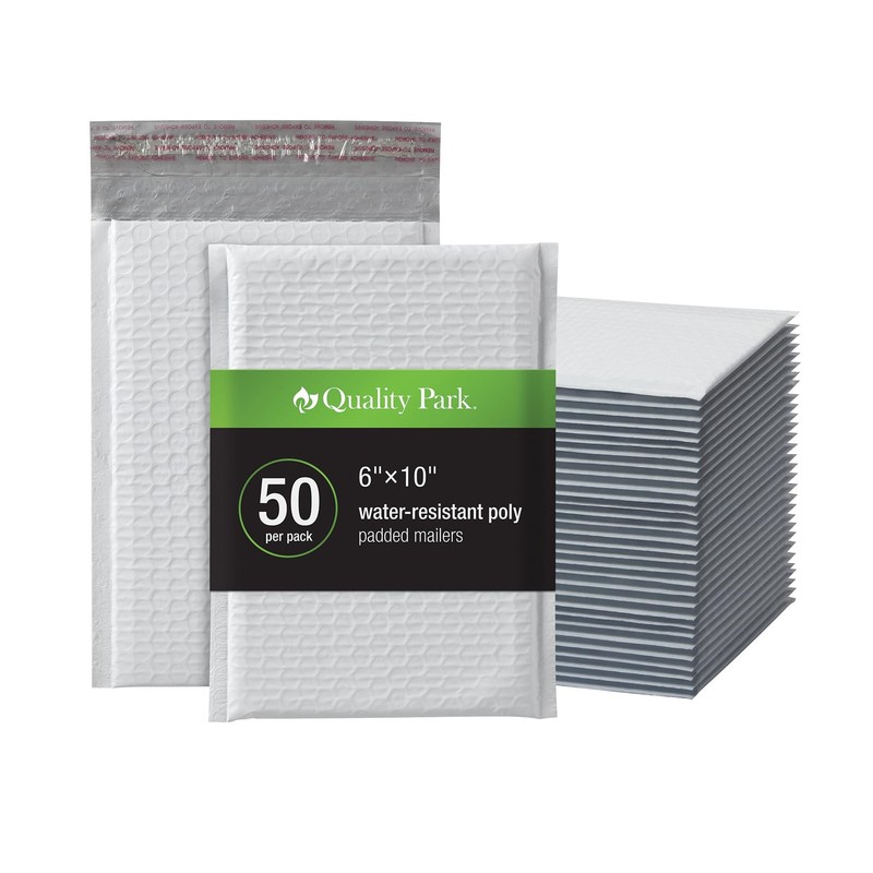 Bubble Mailers, 6 x 9 Inch, White Poly Mailers, Padded Envelopes, Shipping En…