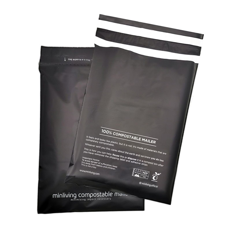 50 PCS 10×13 Inch Reusable Mailing Pouches PlantBased Shipping Bags Thick