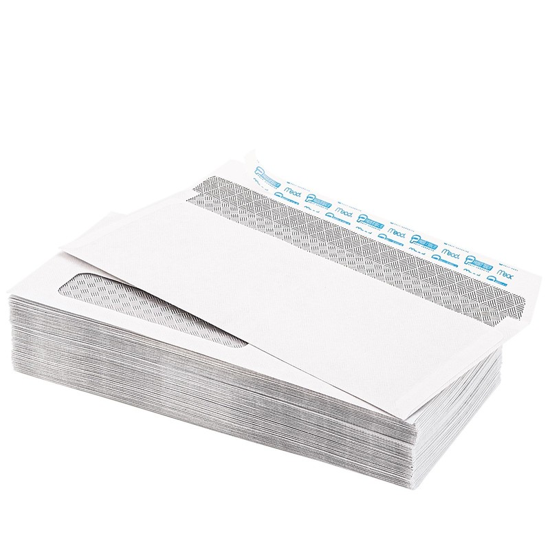 Letter Size Security Envelopes 4-1/8" x 9-1/2", Self-Seal, Window, 500 Count gallery