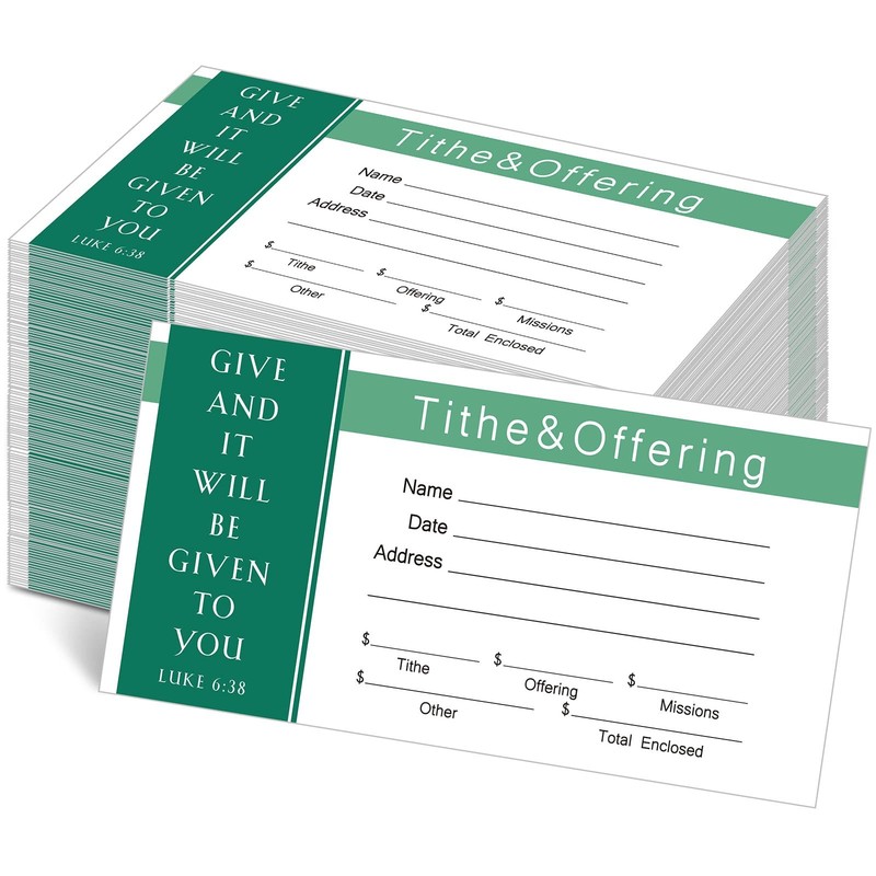 Woanger 500 Count Tithes and Offering Envelopes for Donation Envelope Bill Si…