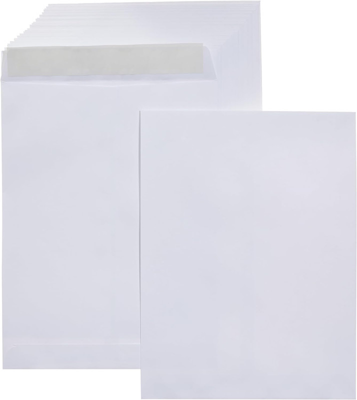 Amazon Basics Catalog Mailing Envelopes, Peel and Seal, 9X12 Inch, Strong Qualit