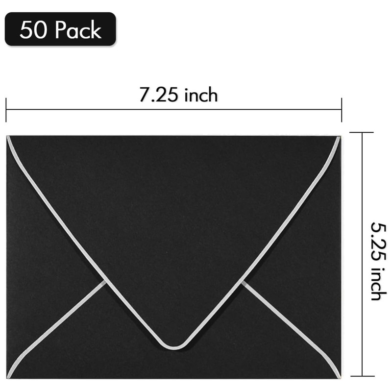Silver Border Invitation Envelopes