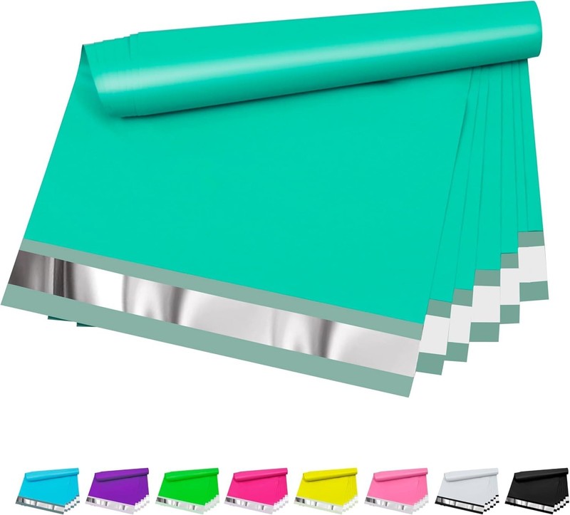 Poly Mailers 10×13 inch 200 Pcs Plastic Mailing Envelopes with 2.4mil Thickne…