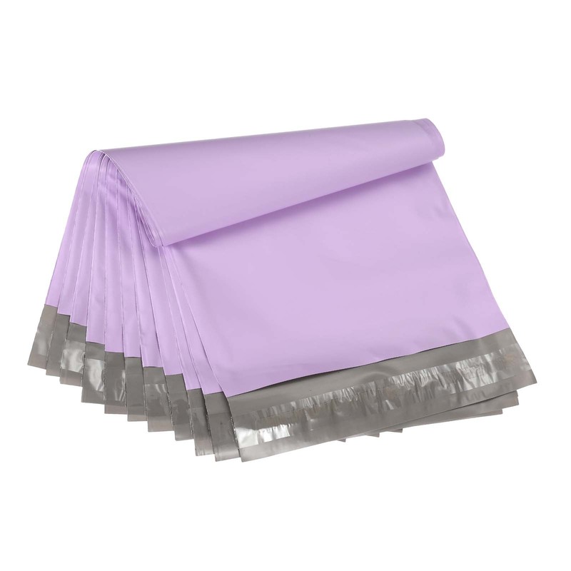 12×10 Inch Poly Mailers, 100 Pcs Shipping Bags for Clothing Light Purple