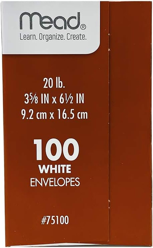Envelopes 6 3/4 Inches Long White- Box of 100 gallery