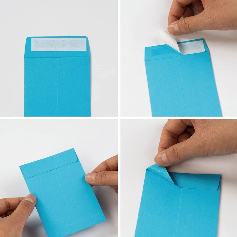 100 Pack Seed Envelopes Self-Adhesive Small Coin Envelopes Seed Storage Packets gallery