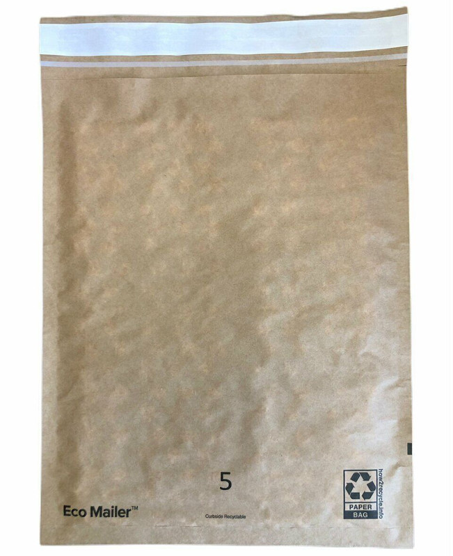 25 12″X15″ Recyclable Padded Mailers Eco Friendly Envelopes Self Seal Tear Strip