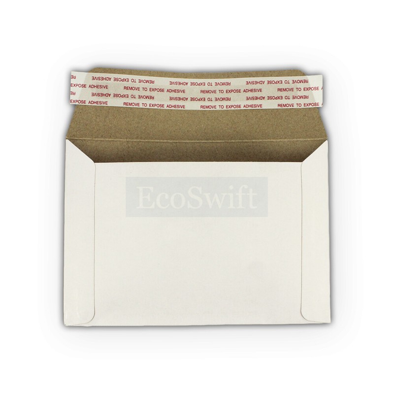 1500 - 6.5x4.5 ECOSWIFT SELF SEAL RIGID SHIPPING FLATS CARDBOARD ENVELOPE MAILER gallery