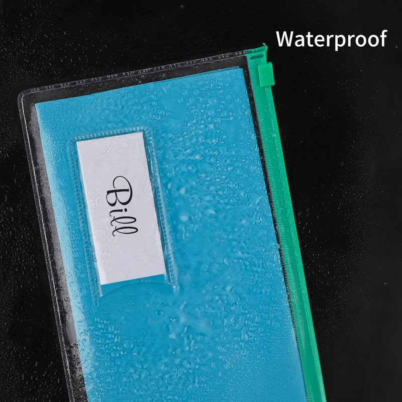 24Pcs Poly Zip Envelope, Plastic Envelope, Reusable Envelopes, 9 X 4.7 Inches, A gallery