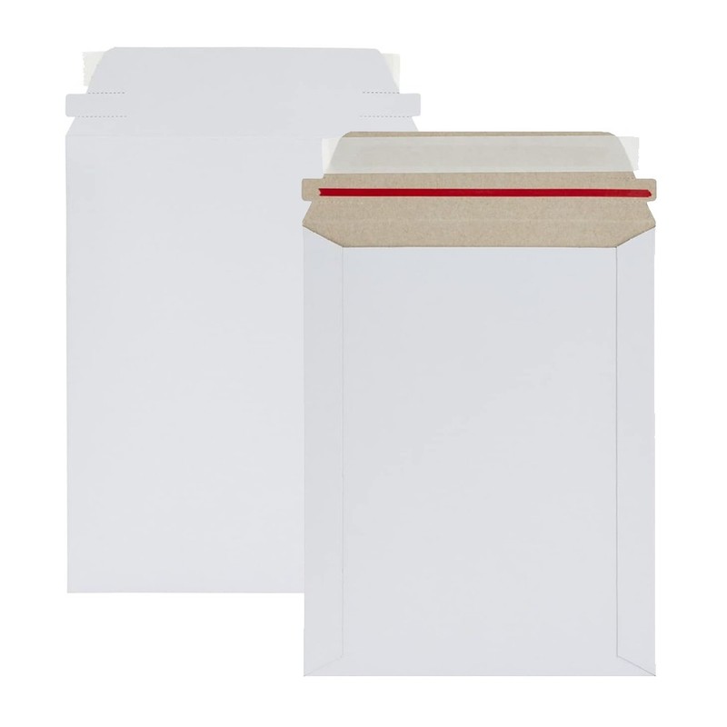 100/200 Flat Photo Mailers Document Envelope Cardboard 6×8,7×9,9×11.5,9.75×12.25