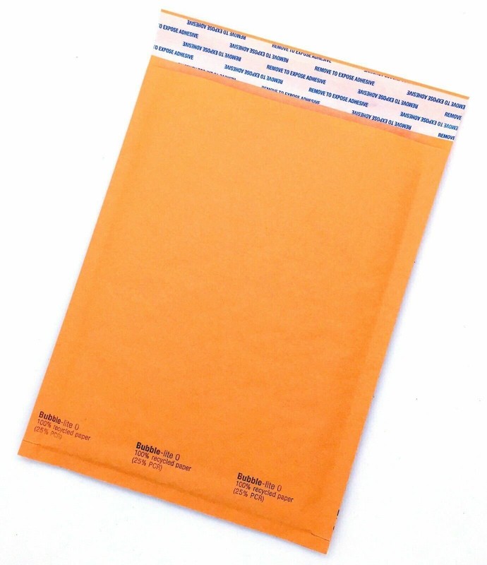 100 #0 (6″x10″) Kraft Bubble Lined Mailer Envelopes Self Seal Free Shipping