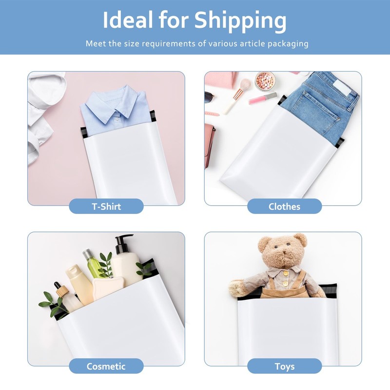 Metronic Poly Mailers 10x13 200 Pcs | Medium Size Shipping Bags for Clothing ... gallery