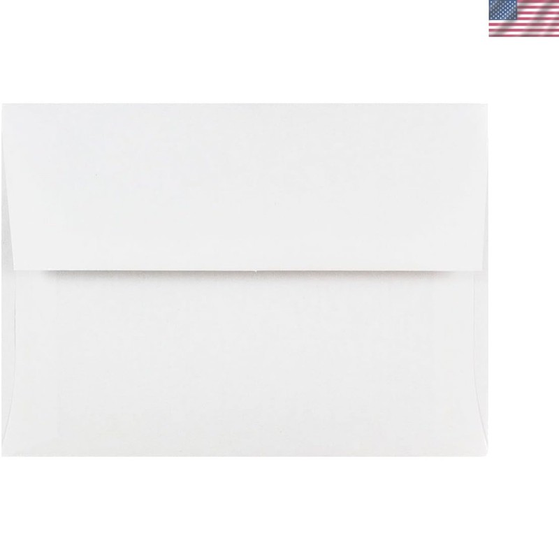 A6 Invitation Envelopes – 4 3/4 x 6 1/2 – White – 50/Pack
