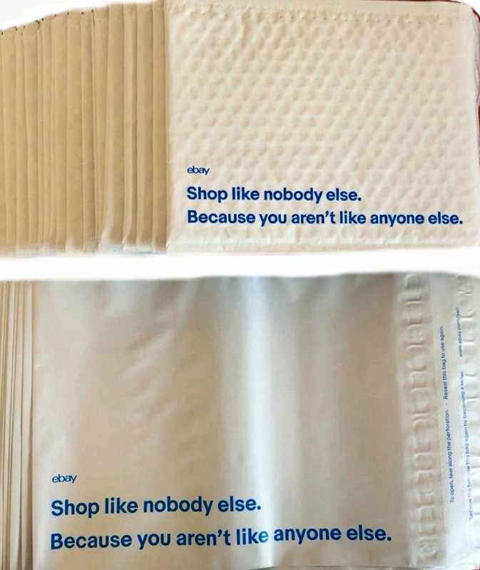 30 eBay Brand Padded 6.5"x 8.75" No Padding 9"x11.5" Shipping Envelopes Bags New